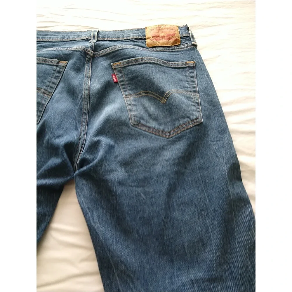 Levi's 514 Men's 36x32 Medium Wash Slim Straight Fit Stretch Denim Blue Jeans